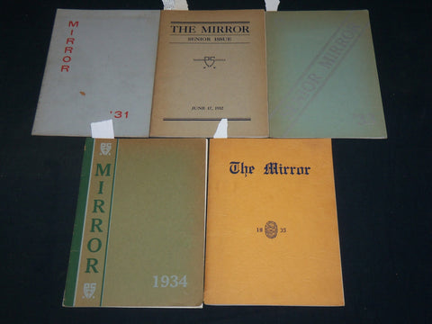 1931-1935 THE MIRROR STEPHEN S. PALMER HIGH SCHOOL PROGRAM LOT OF 5 - WR 717