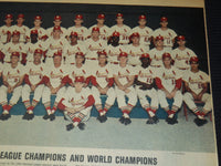 1964 ST. LOUIS CARDINALS COLOROTO MAGAZINE TEAM PHOTO - 33 PIECES - NP 9192