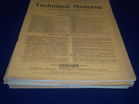 1938 LA TECHNIQUE MODERNE FRENCH MAGAZINE LOT OF 7 ISSUES - GREAT ADS - O 2713