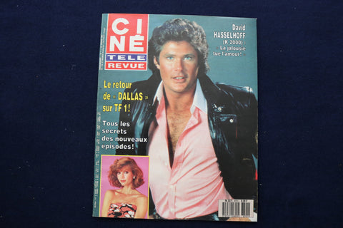 1987 JANUARY 1 CINE TELE REVUE MAGAZINE - DAVID HASSELHOFF COVER - E 12000
