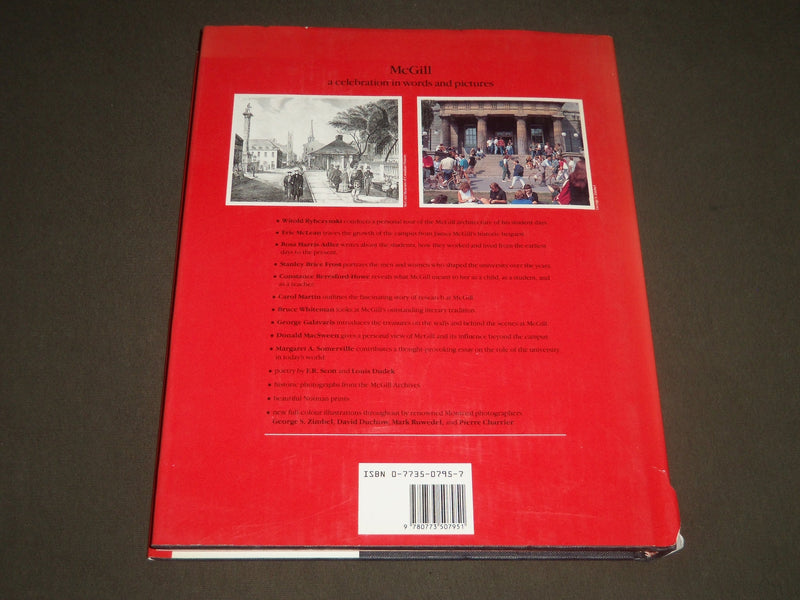 1991 MCGILL A CELEBRATION HARDCOVER BOOK - GREAT PHOTOS - I 1097