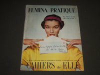 1955-1956 FEMINA PRATIQUE CAHIERS DE ELLE MAGAZINE LOT OF 2 - J 2548