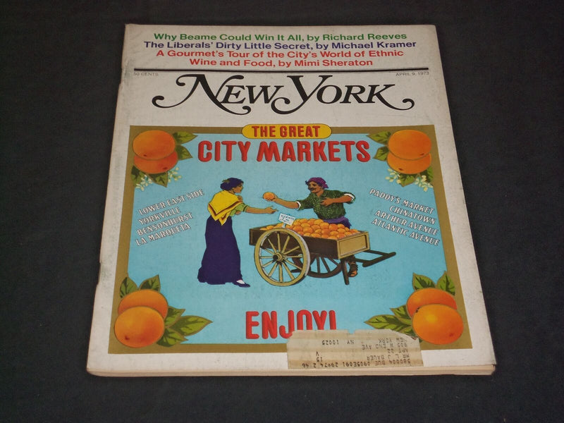 1973 APRIL 9 NEW YORK MAGAZINE - THE GREAT CITY MARKETS - SP 3827