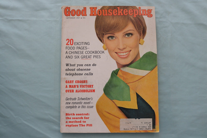 1967 SEPTEMBER GOOD HOUSEKEEPING MAGAZINE - EVELYN KUHN COVER - E 26631
