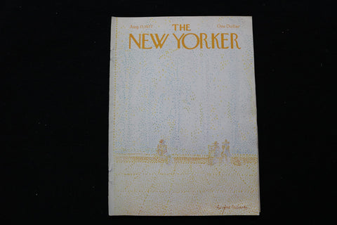 1977 AUGUST 15 NEW YORKER MAGAZINE - GREAT ILLUSTRATED COVER - NY 2934
