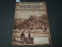 1919 DECEMBER 18 MID-WEEK PICTORIAL MAGAZINE SECTION - ON THE RHINE - J 3252