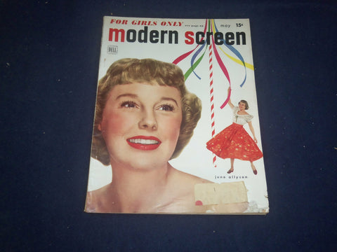 1950 MAY MODERN SCREEN MAGAZINE - JUNE ALLYSON COVER - F 251E
