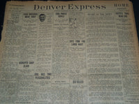 1921 DENVER EXPRESS NEWSPAPER LOT OF 7 - FATTY ARBUCKLE TRIAL - NTL 87