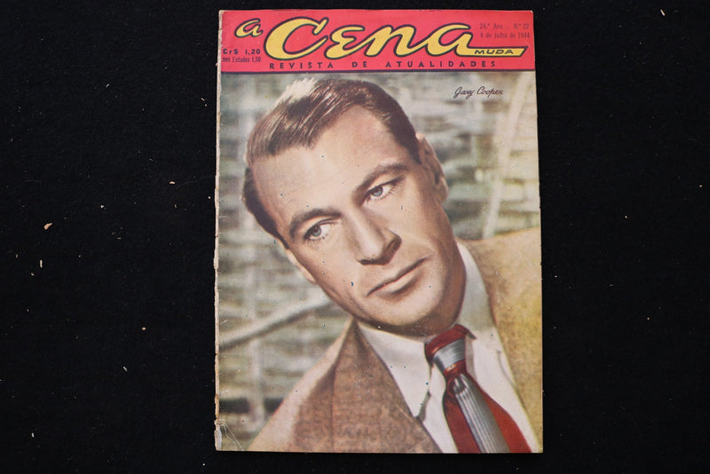 1944 JULY 4 ACENA MUDA MAGAZINE - GARY COOPER COVER - E 24987