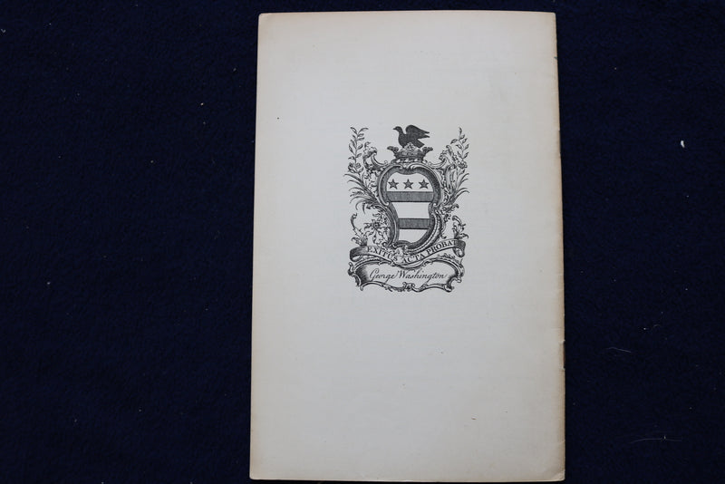 1932 GEORGE WASHINGTON THE CHRISTIAN PROGRAM SEVEN - K 1520