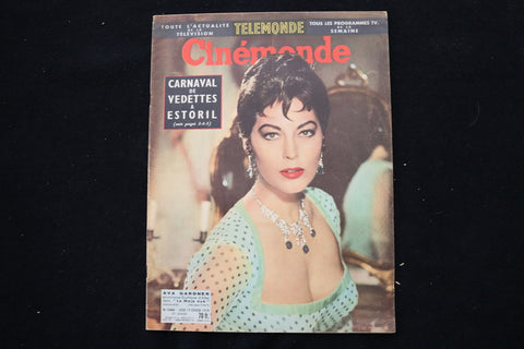 1959 FEBRUARY 19 CINEMONDE MAGAZINE - AVA GARDNER COVER - E 25892