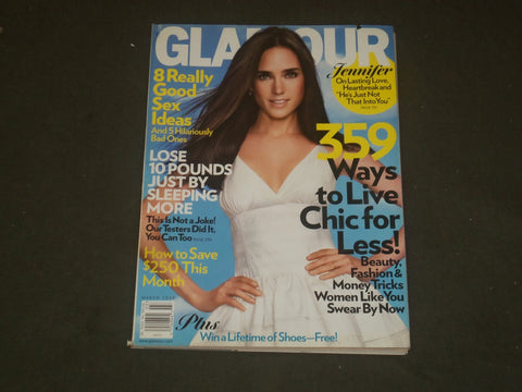 2009 MARCH GLAMOUR MAGAZINE - JENNIFER CONNELLY COVER - B 3012