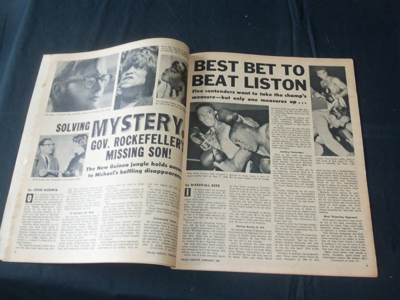 1963 FEBRUARY THE NATIONAL POLICE GAZETTE MAGAZINE - KIM NOVAK - B 5719