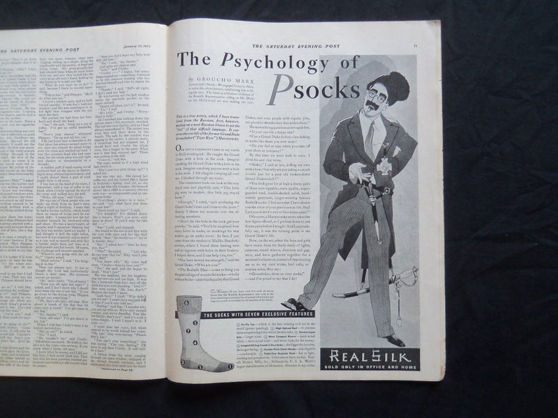 1932 JANUARY 23 THE SATURDAY EVENING POST MAGAZINE - ILLUSTRATED COVER -SP 1450