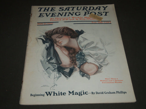 1909 NOV 27 THE SATURDAY EVENING POST MAGAZINE - HARRISON FISHER COVER - SP 961