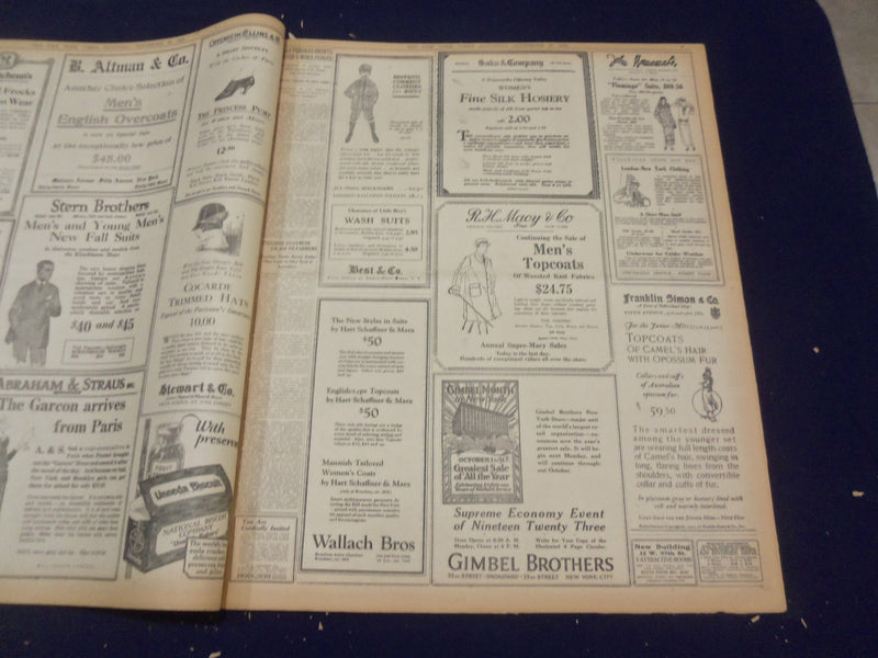 1923 SEP 29 NEW YORK TIMES - PAPYRUS HERE FOR $100,000 RACE - NT 9359