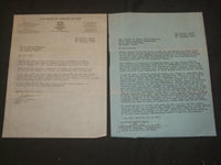 1939 CONNECTICUT BOARD OF FISHERIES & GAME LETTERS - LOT OF 2 - J 6351
