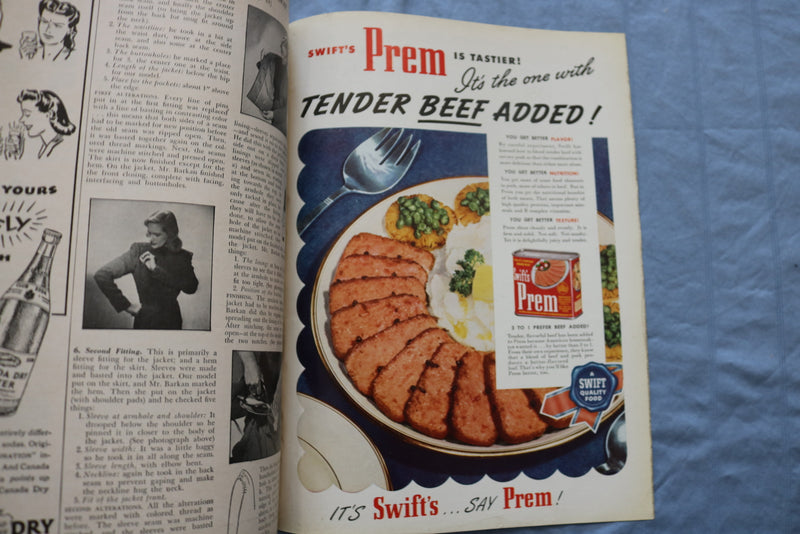 1946 JANUARY WOMAN'S DAY MAGAZINE - GREAT COVER, ARTICLES & ADS - ST 1000O