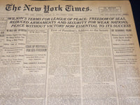 1917 JANUARY 23 NEW YORK TIMES - WILSON TERMS FREEDOM OF SEAS - NT 8753