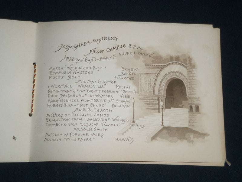 1893 JUNE 23 BROWN UNIVERSITY CLASS DAY SOUVENIR BOOKLET - J 4316