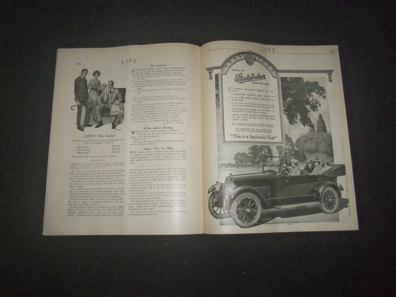 1920 APRIL 15 LIFE MAGAZINE - SMOKES NUMBER - 