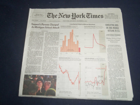 2021 DECEMBER 4 NEW YORK TIMES - SUSPECT'S PARENTS CHARGED IN MICHIGAN ATTACK