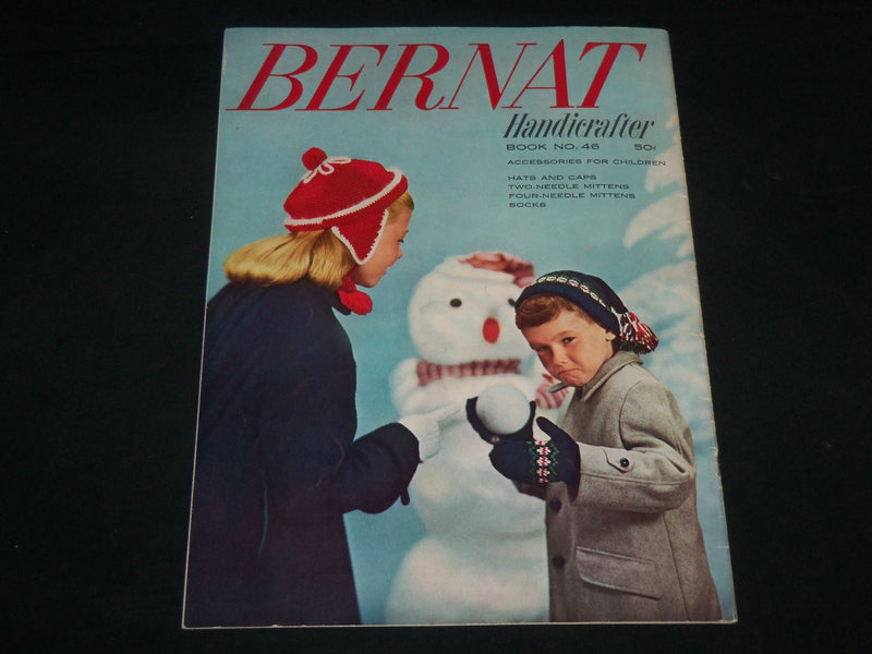 1955 BERNAT HANDICRAFTER BOOK NO. 46 - ACCESSORIES FOR CHILDREN - J 6721