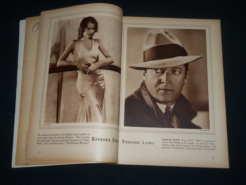 1931 OCTOBER MOTION PICTURE MOVIE MAGAZINE - BILLIE DOVE COVER - M 405
