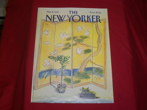 1983 MAY 9 NEW YORKER MAGAZINE FRONT COVER ONLY - GREAT ART FOR FRAMING