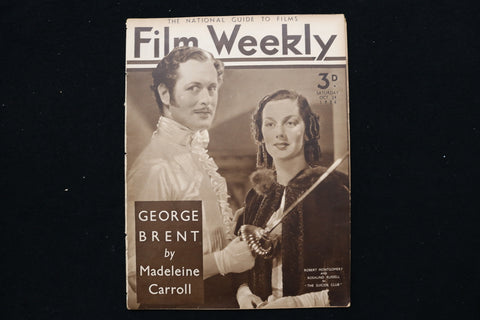 1936 OCT 24 FILM WEEKLY MAGAZINE - R. MONTGOMERY-R. RUSSELL COVER - E 24639