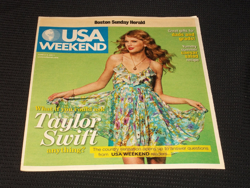 2011 JUNE 3 BOSTON SUNDAY HERALD USA MAGAZINE - TAYLOR SWIFT - E 5260