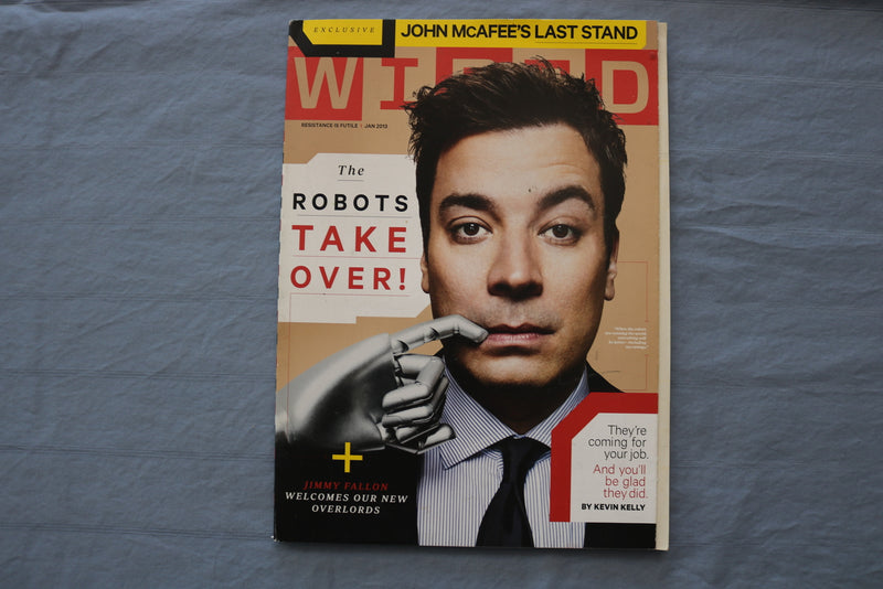 2013 JANUARY WIRED MAGAZINE - THE ROBOTS TAKE OVER - JIMMY FALLON - ST 5504ZA