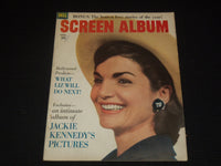 1963 APRIL SCREEN ALBUM MAGAZINE - JACKIE KENNEDY COVER - E 14669
