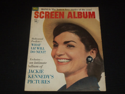 1963 APRIL SCREEN ALBUM MAGAZINE - JACKIE KENNEDY COVER - E 14669