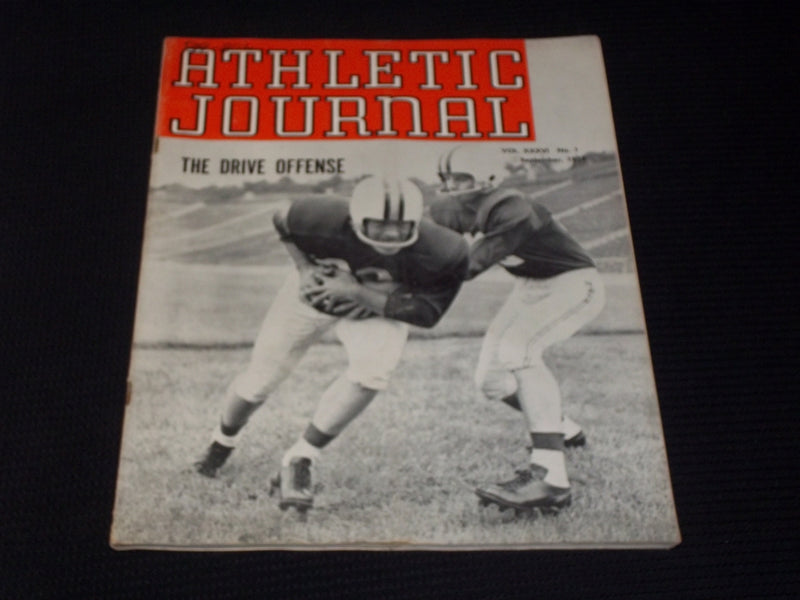 1955 SEPTEMBER ATHLETIC JOURNAL MAGAZINE - THE DRIVE OFFENSE COVER - E 5812