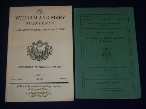 1949-1955 THE COLLEGE OF WILLIAM & MARY LOT OF 7 DIFFERENT PIECES - O 2498