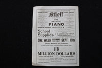 1910 SEPTEMBER 10 GET RICH QUICK WALLINGFORD PROGRAM - GEORGE M. COHAN - K 1962