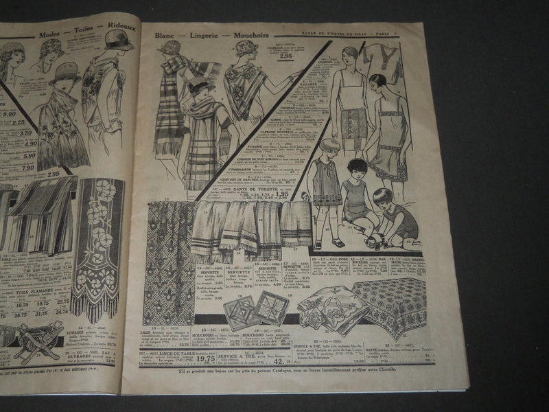 1928 BAZAR DE L'HÔTEL DE VILLE PARIS FRENCH CATALOGUE - NICE ILLUS. - FR 1282