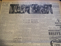 1941 AUGUST 26 CLEVELAND NEWS NEWSPAPER - NINTH PLACE AS SAFEST CITY - NT 7408