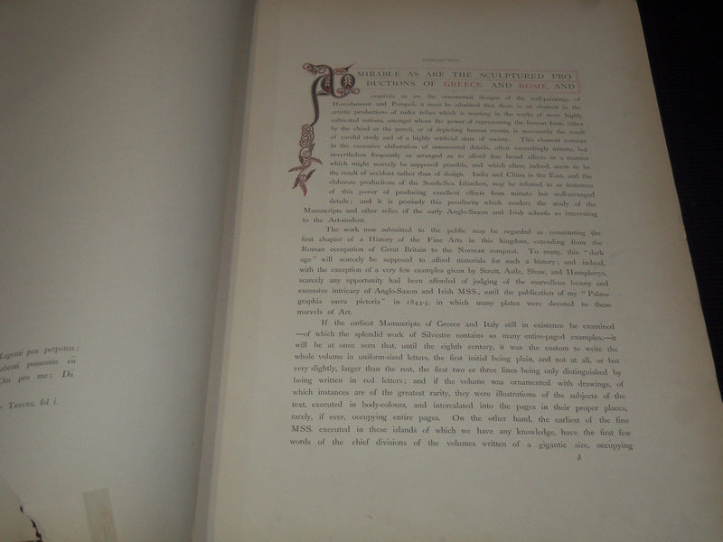 1868 MINIATURES & ORNAMENTS OF ANGLO-SAXON & IRISH MANUSCRIPTS - WESTWOOD- Z 253