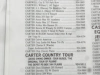 1977 SUMTER COUNTY, GEORGIA DIRECTORY - SOFTCOVER - JIMMIE CARTER - SP 1534T