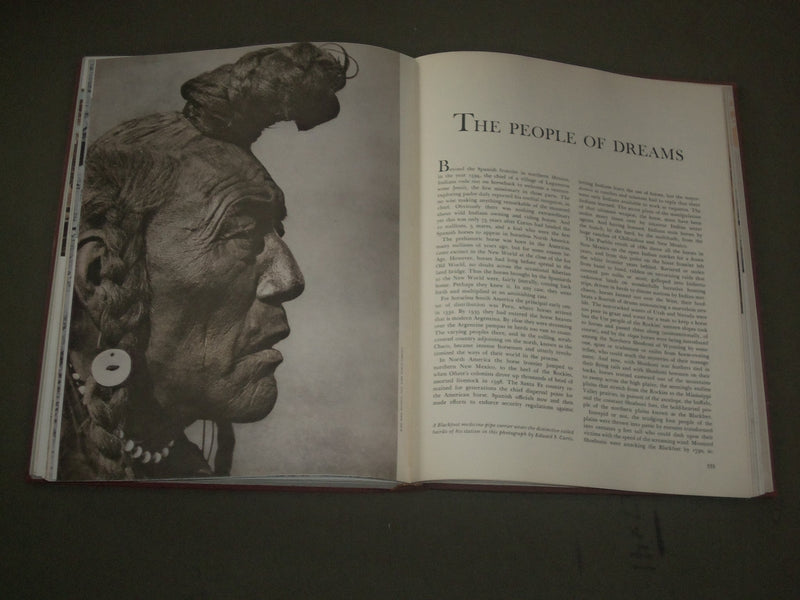 1961 THE AMERICAN HERITAGE BOOK OF INDIANS BOOK W/ SLIP CASE - BOXED - I 1500
