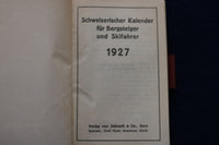 1927 BERGSTEIGER SKIFAHRER KALENDER - GERMAN TEXT - K 1504