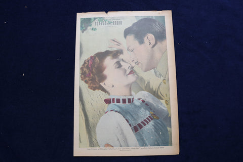 1938 NOV 6 SCREEN AND RADIO MAGAZINE - J. FONTAINE-D. FAIRBANKS COVER - E 23083