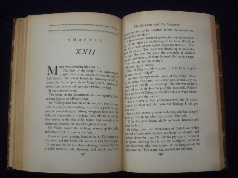 1947 THE ELEPHANT AND THE KANGAROO HARDCOVER BOOK BY T. H. WHITE - KD 8676