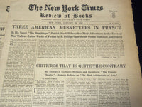1919 NEW YORK TIMES NEWSPAPER BOOK REVIEW SECTIONS LOT OF 15 ISSUES - O 3221F
