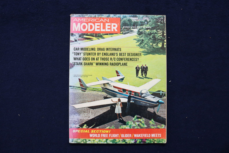 1964 MARCH/APRIL AMERICAN MODELER MAGAZINE - MATRA MOYNET JUPITER COVER -E 11476