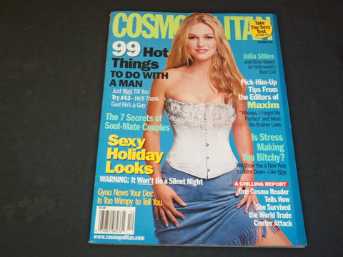 2001 DECEMBER COSMOPOLITAN MAGAZINE - JULIA STILES - SP 5183