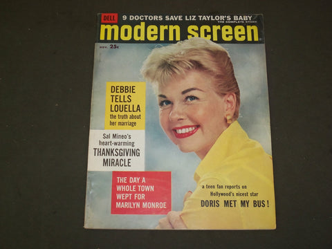 1957 NOVEMBER MODERN SCREEN MAGAZINE - DORIS DAY COVER - M 236