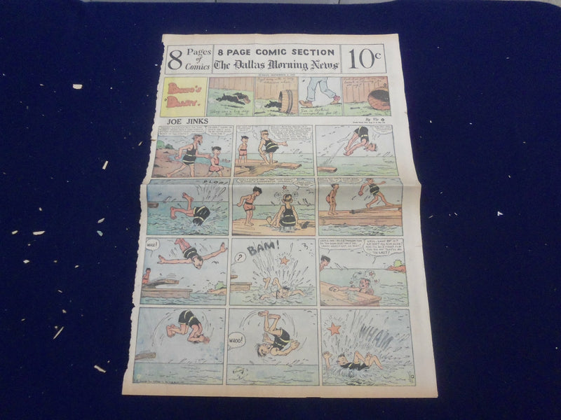 1929-1930 THE DALLAS MORNING NEWS SUNDAY COLOR COMICS - LOT OF 5 - NP 5190